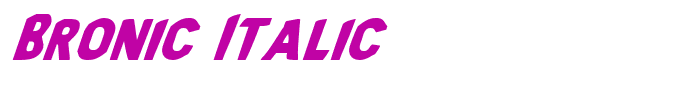 Bronic Italic